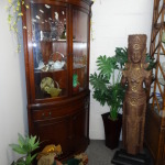 Mahogany Corner Curio